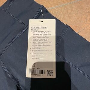 Lululemon fast and free shorts with pockets!